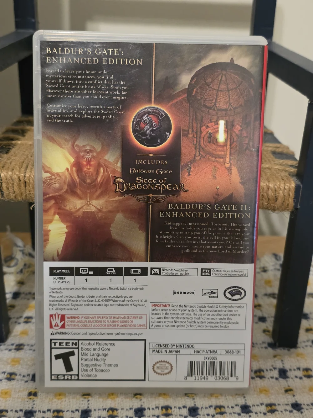 Nintendo Switch Baldur's Gate & Baldur's Gate II Enhanced Edition